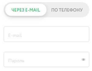 Введите почтовый адрес и придумайте пароль.